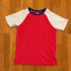Old Navy Red and Gray Kids Raglan T-Shirt size large 10-12